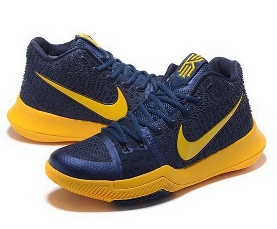 Womens Nike Kyrie 3 Dark Blue Yellow Low Price